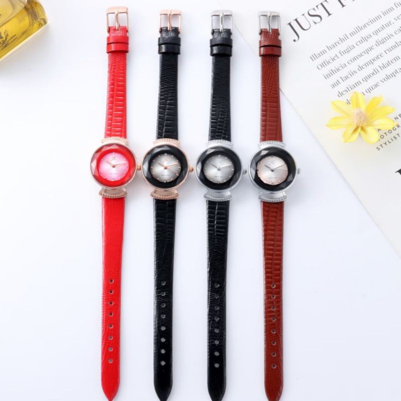 JIMS HONEY JT 8088 Timepiece Ladies Jam Tangan Wanita Jimshoney JH Strap Kulit