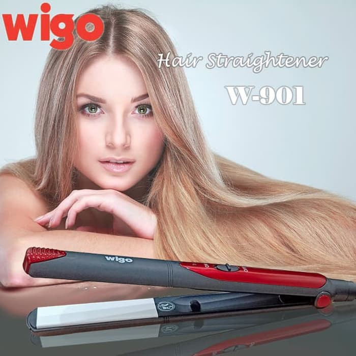 Hair Straightener wigo W-901 / catokan rambut Lurus temperatur suhu ionic Elektric Straightener Prof