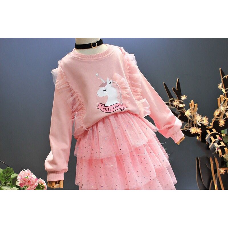 (LOLI-JKT) BS-57 STELAN IMPORT ANAK CEWEK UNICORN ROK TUTU