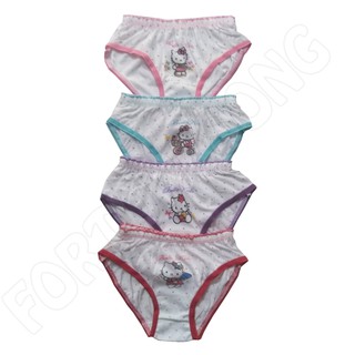 4 Pcs Celana  Dalam  Anak  Perempuan Katun Gambar Kartun 