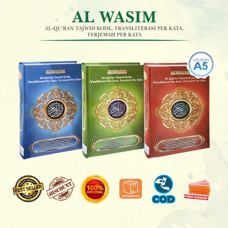 Al Qur'an Al Wasim A5 Al Quran Al-Wasim Tajwid Terjemah