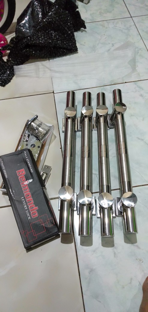 Handle Pintu Stainless 45cm 2set+kunci