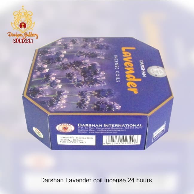 Dupa/ Hio Lingkar Wangi Harum &quot;Darshan&quot; Lavender Coil Incense 24 hours