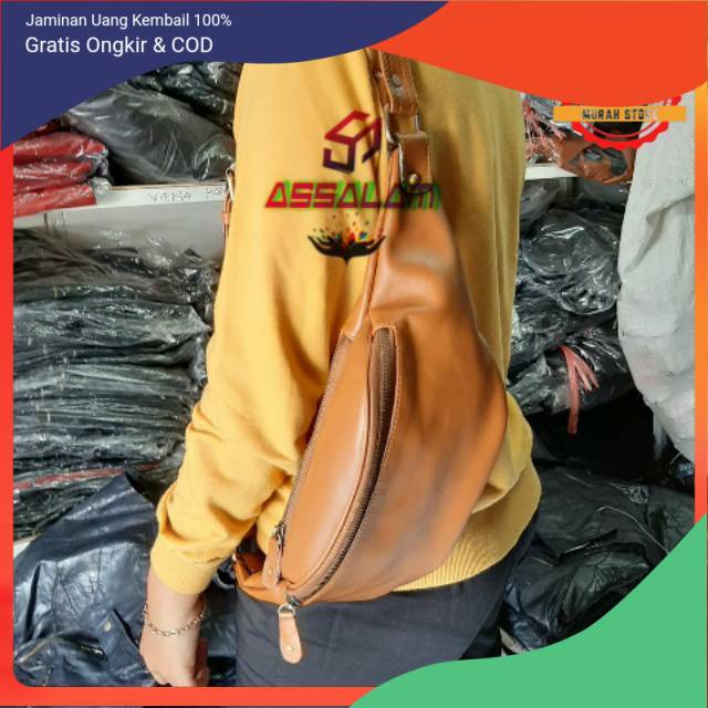 Tas Selempang Wanita Kulit Asli Slingbag Cewek 100 % Original Kulit Asli Termurah