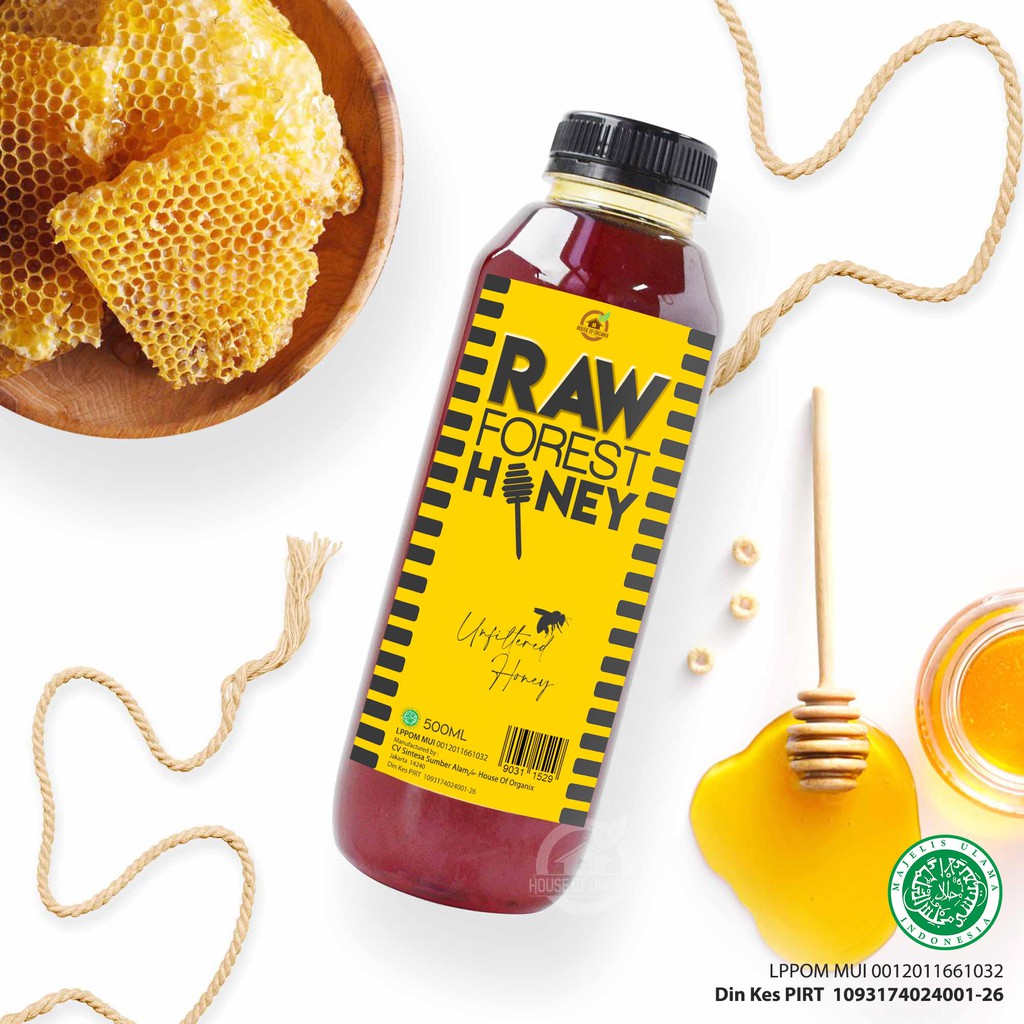 House Of Organix Raw Forest Honey 500 Ml