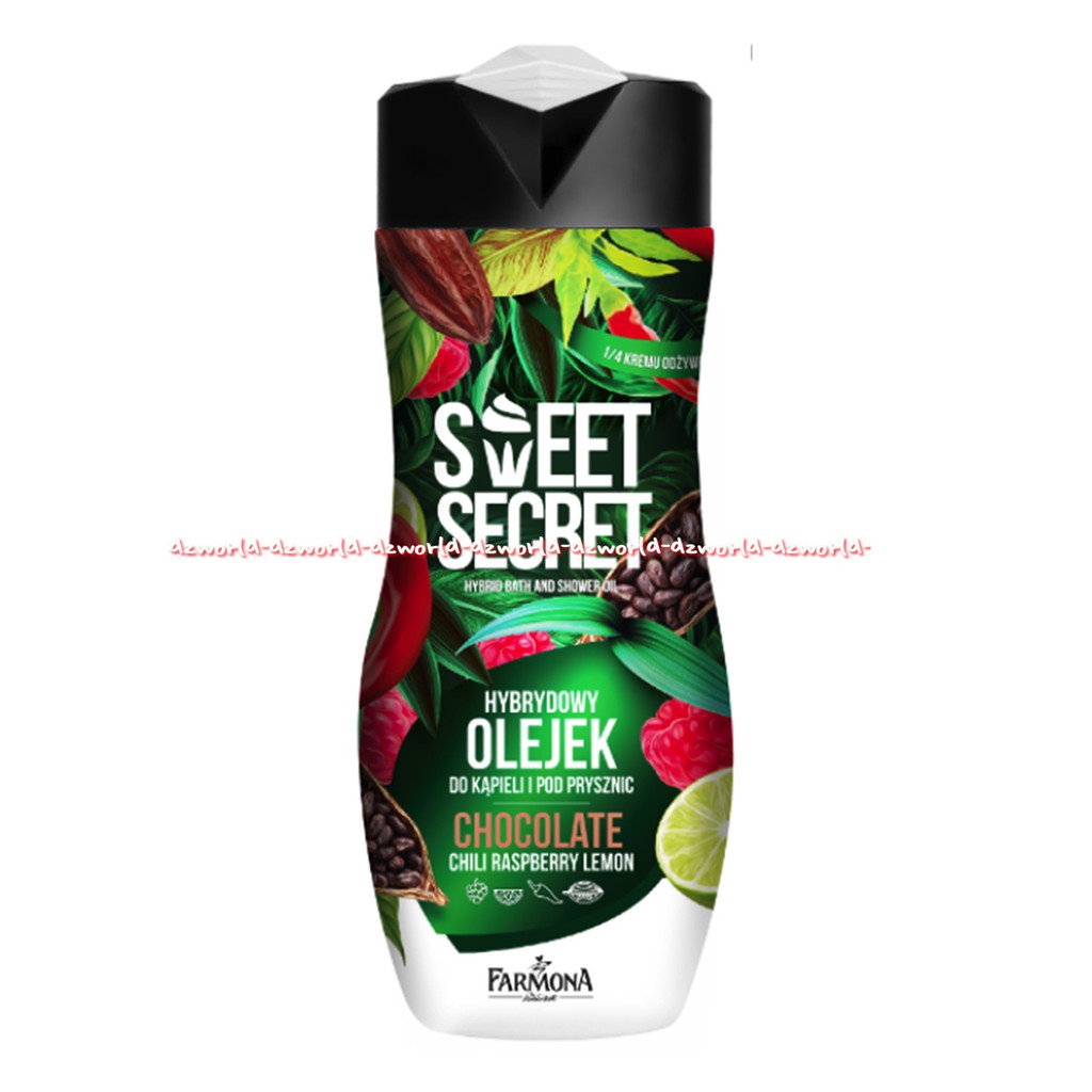 Sweet Secret Hybrydowy Olejek Chocolate Chili Raspberry Lime 300ml Farmona Sabun Mandi Shower Oil