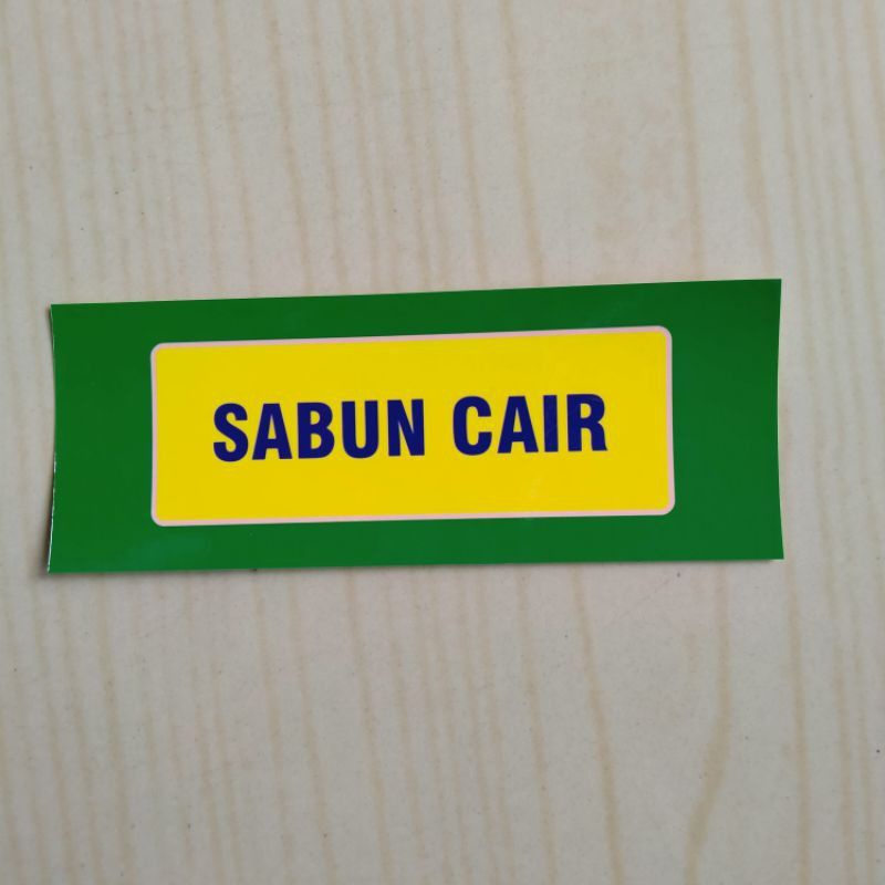 Stiker Cromo Sabun Cair, alkohol & hand sanitizer | Label Stiker Botol