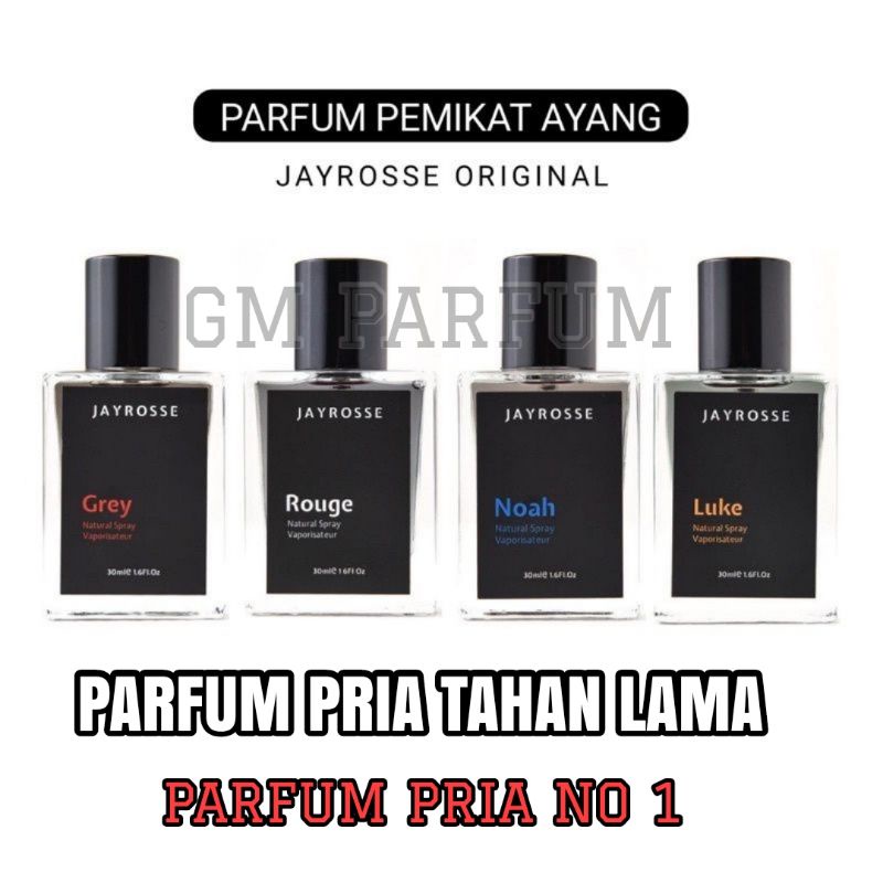 Parfum pria no 1 | Parfum Jayrosse Grey Parfum pria tahan lama Parfum Pemikat wanita Parfum Grey Joyrosse Parfum pria tahan lama 30ml Parfum Viral