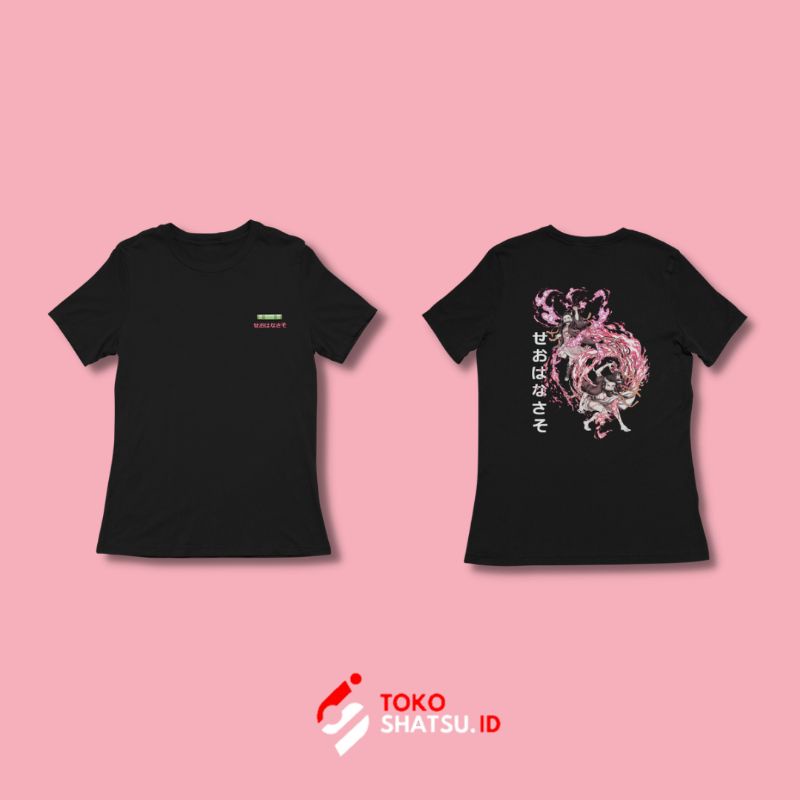 Baju Kaos Desain Original Anime Demon Slayer Karakter Nezuko kamadou Bahan Katun Import Kaus Distro 