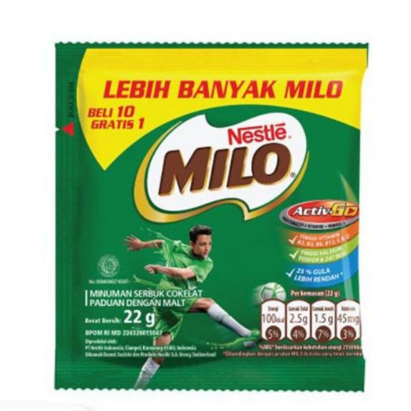 

MILO ACTIVE GO SACHET 20 (10 X 22GR)