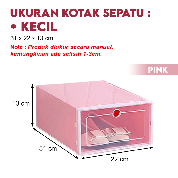 Kotak Sepatu Lipat Serbaguna box sepatu Tempat Penyimpanan Sandal Shoes Storage Box Worldhome66