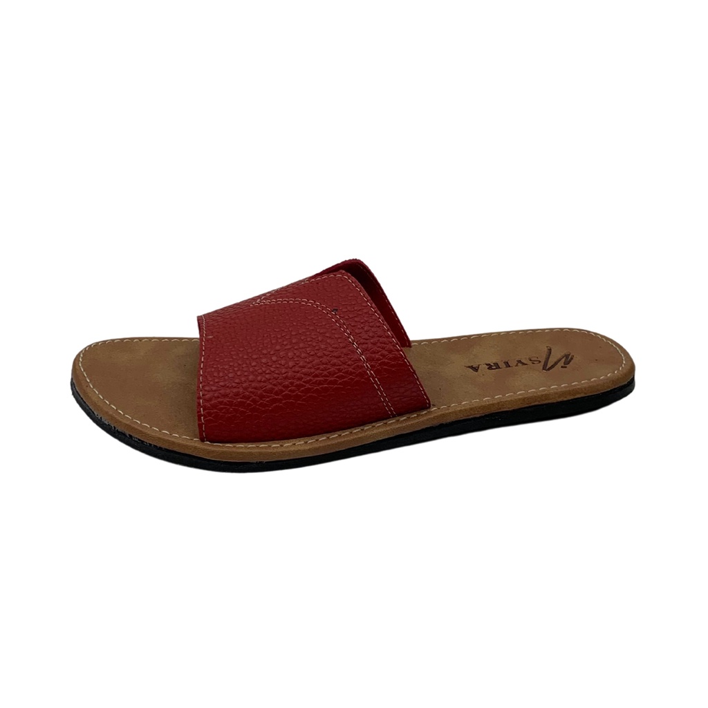 Insyira - Sandal Wanita Delina / Sandal Slop Wanita Non Slip Alas Coklat