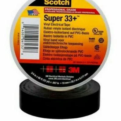 

New - 3M isolasi scotch 33+/isolasi 3M scotch super 33+ black ~