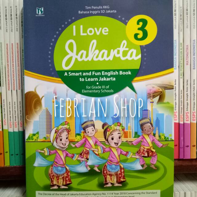 BUKU I LOVE JAKARTA SD/MI KELAS 3 REVISI K13N