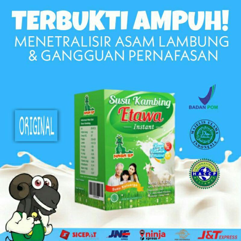 

SUSU KAMBING ETAWA NAGA SP SOLUSI SAKIT MAAG KRONIS DIABETES GANGGUAN PERNAFASAN ASMA TBC