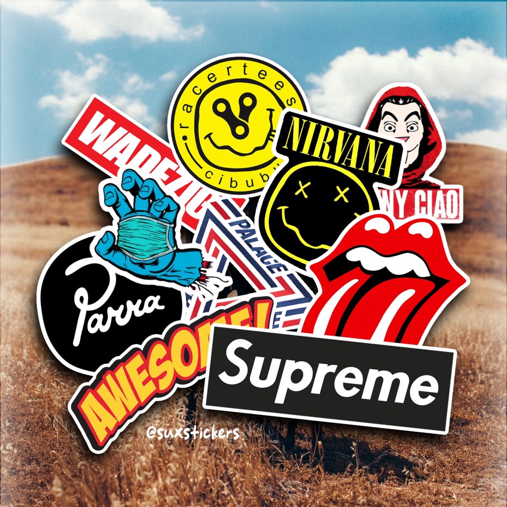 

[15pcs]Stiker Aesthetic Brand - Waterproof, Anti Gores, Anti Panas