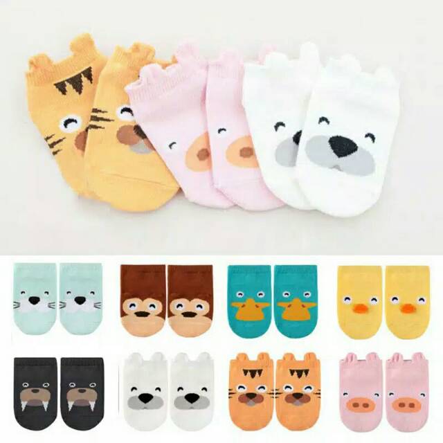 Kaos Kaki Baby Korea 3D Animal S(0-12bln) Best SELLER