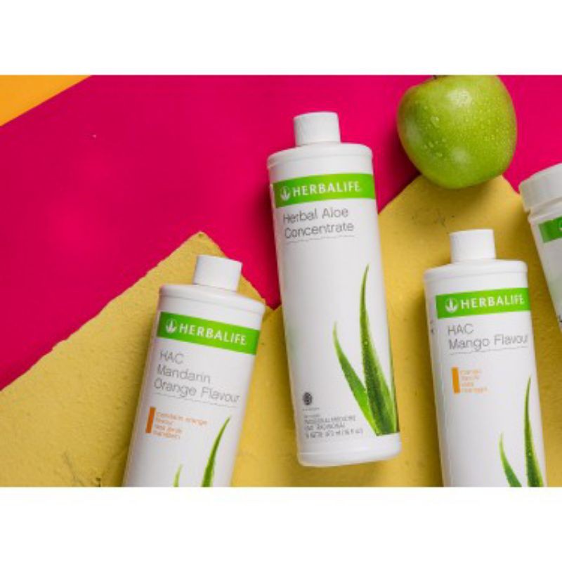 HERBALIFE ALOEVERA CONSENTRATE HERBALIFE TERSEDIA 2 RASA ORIGINAL / MANDARIN ORANGE