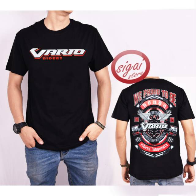  Baju  kaos  HONDA VARIO RIDER kaos  motor murah kaos  distro 