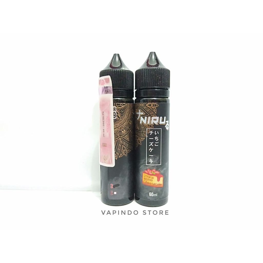 NIRU STRAWBERRY CHEESECAKE 60ML 3MG BY GNR 39 PREMIUM E LIQUID VAPOR