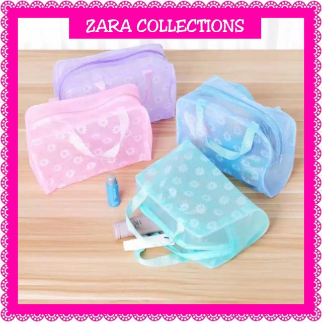Tas Kosmetik Transparan Murah (Pouch)