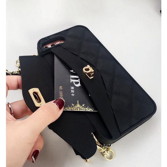 Silikon Hp Mini Tas name card ID Iphone 6 7 8 6+ 7+ 8+ Plus X Xs Xr 11 12 13 14 Pro Max 14+ Plus 14Plus FH19