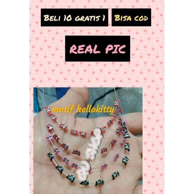 behel lepas pasang motif dan karet behel motif