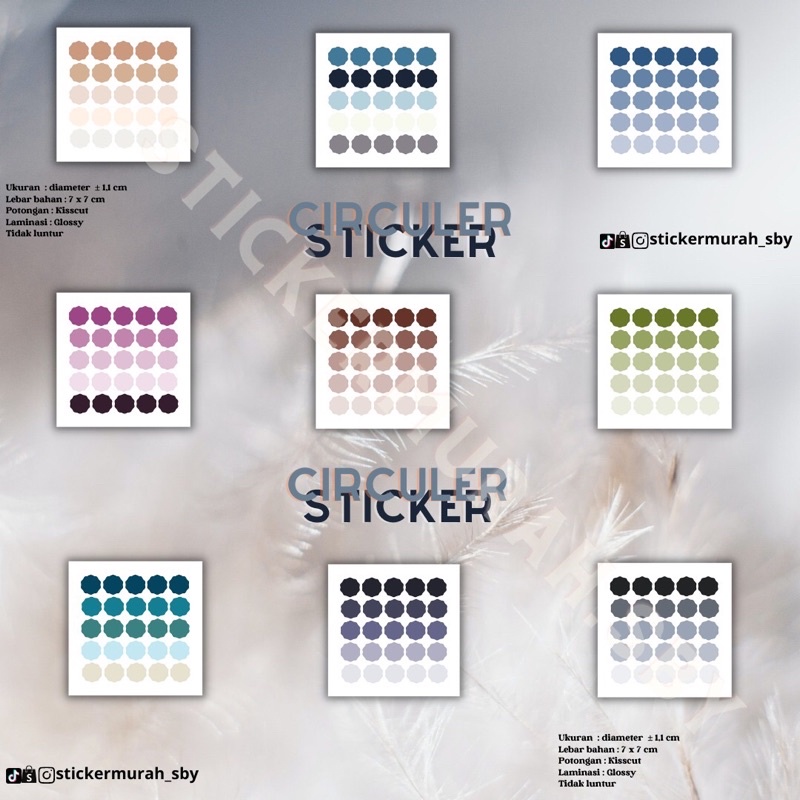 

stiker dots/circle/circuler/costume