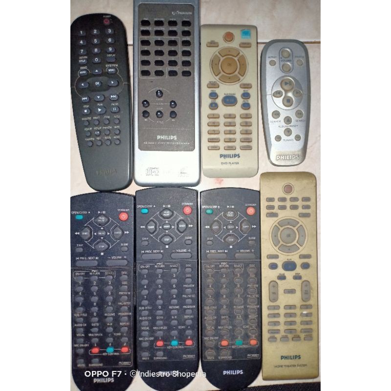 Remote Philips Micro HIFI Audio System dan DVD VCD Player Ori