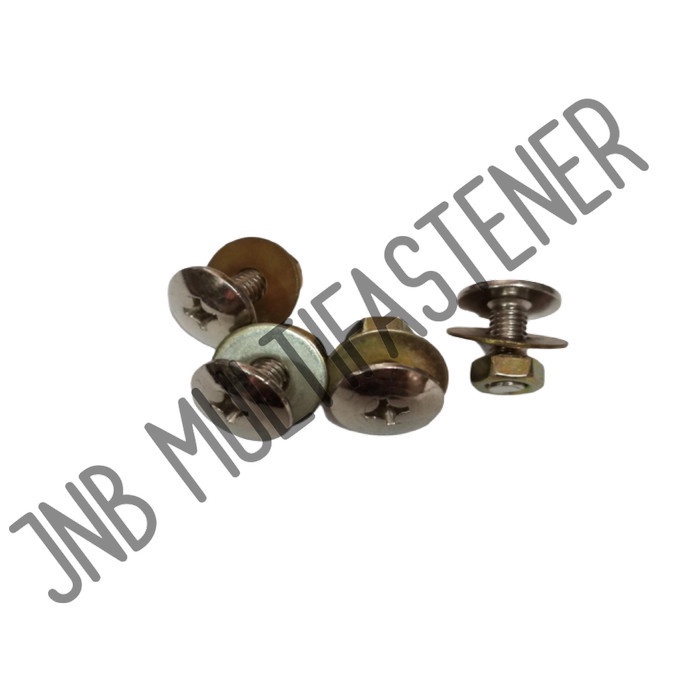 BAUT + MUR + RING DUDUKAN PLAT NOMOR SET ( ISI 4 )