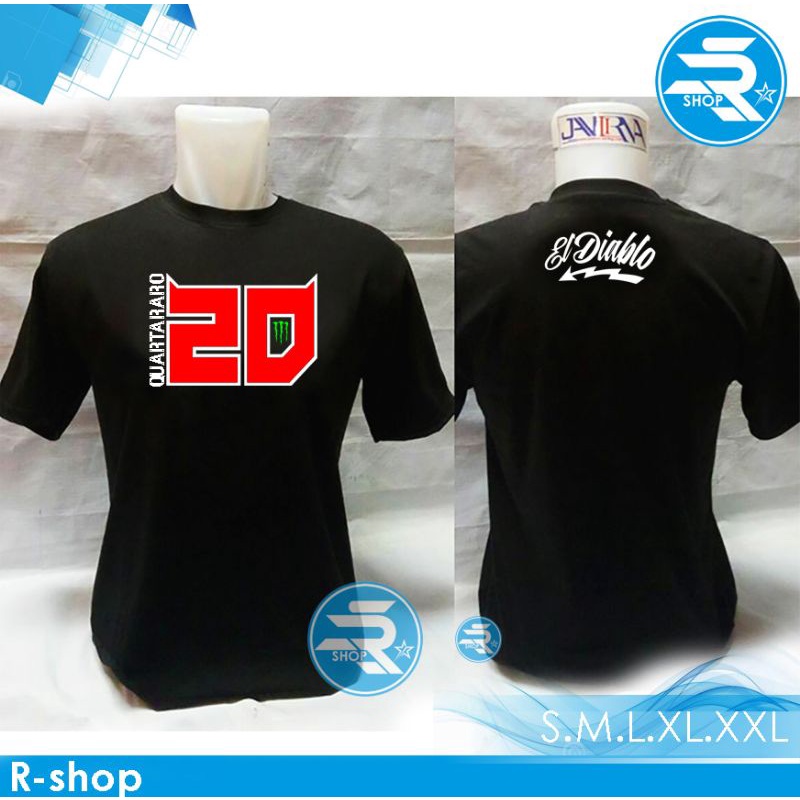 baju pria Kaos Yamaha MotoGP Quartararo 20