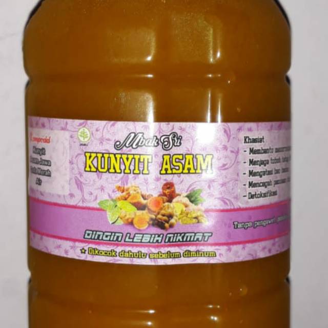 

Jamu kunyit asam.