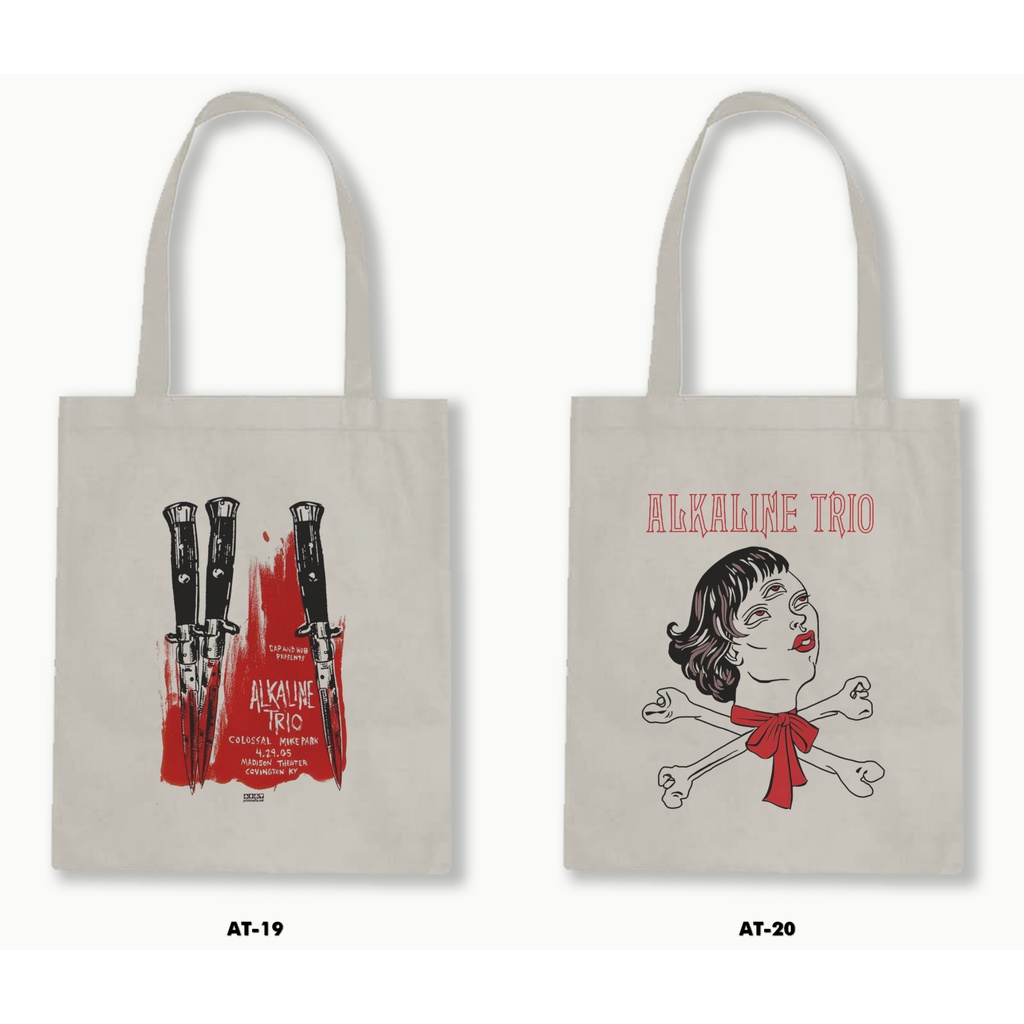 TOTE BAG BLACU - ALKALINE TRIO 1