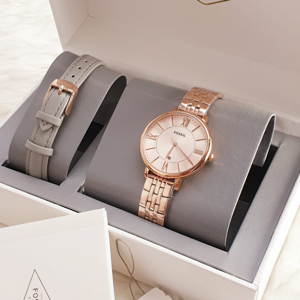 Jam Tangan Waita Fossil ES3435 + Strap Original