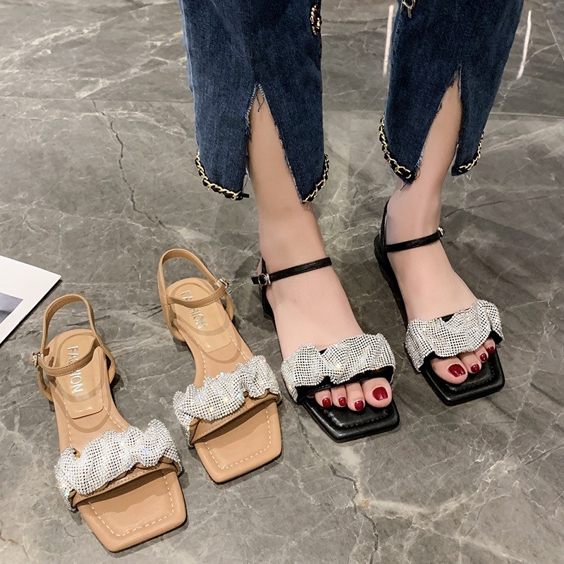 aid 0150, sandal wanita import fashion sandal slip on cantik dan terkiniian terlaris termurah