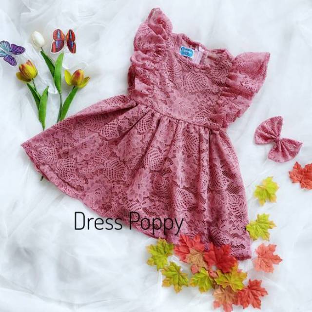 Baju Anak Unik Dress Poppy Azzafran Bajunik