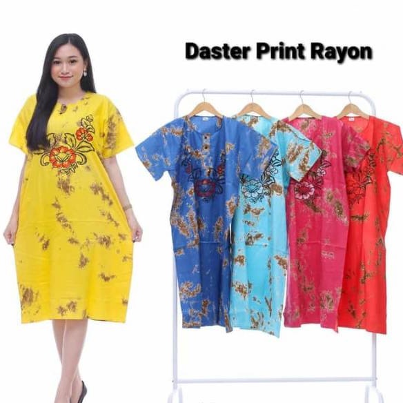 Daster bali wanita daster rayon tanggung bunga barong tie dye batik oleh oleh bali