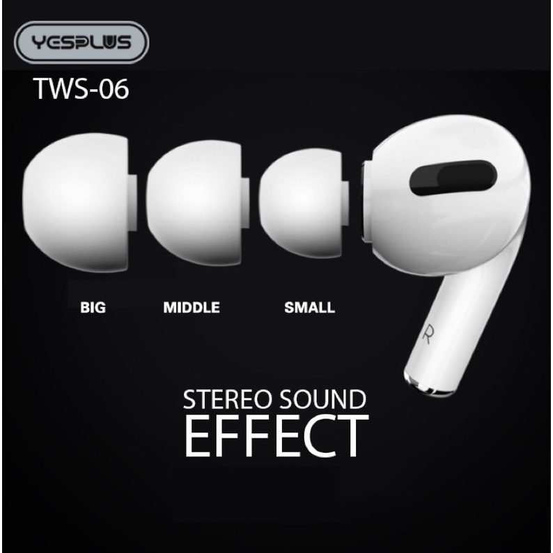 YESPLUS TWS-06  HEADSET TWINS ORIGINAL WIRELESS BEAUTIFUL GARANSI 1 TAHUN-2