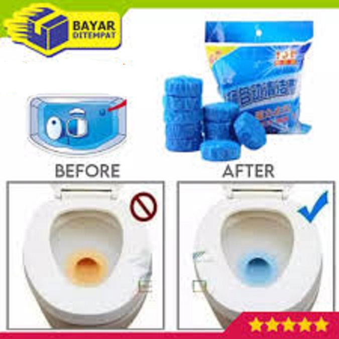 Tablet Biru Pembersih Toilet Penyegar Kloset Toilet Pembersih