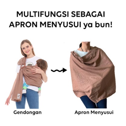 Mere - Gendongan Ring Sling Tanpa Celah Mere et Moi / Ring Sling Multifungsi