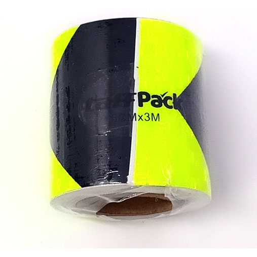 Taffpack Reflective Sticker Marker Mobil Truk Arrow 5cm 3 Meter - 68-Black/yellow