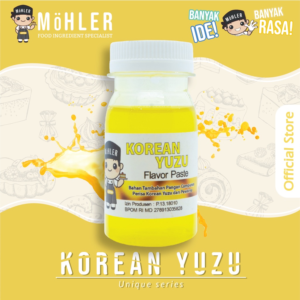 MOHLER Pasta Perisa Pewarna Korean Yuzu (KLIK KOMBO HEMAT UNTUK BELI 1 GRATIS 1)