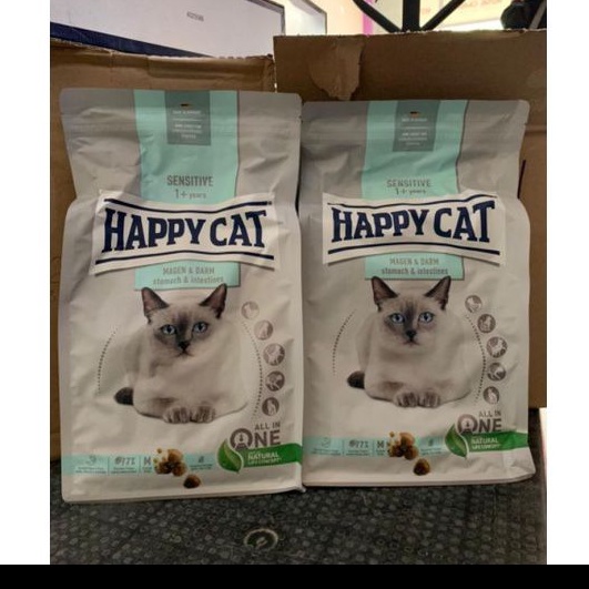 Happy Cat Sensitive Stomach &amp; Intestines1, 3kg Makanan Kucing Happy Cat