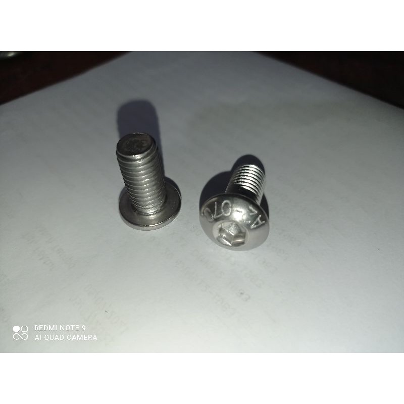 Button L M10 x 20 ( 2cm) stainless 304 A2-70