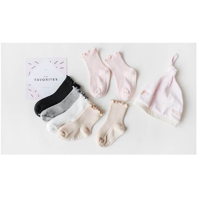 Kaos kaki bayi / kaos kaki anak polos import motif truffle