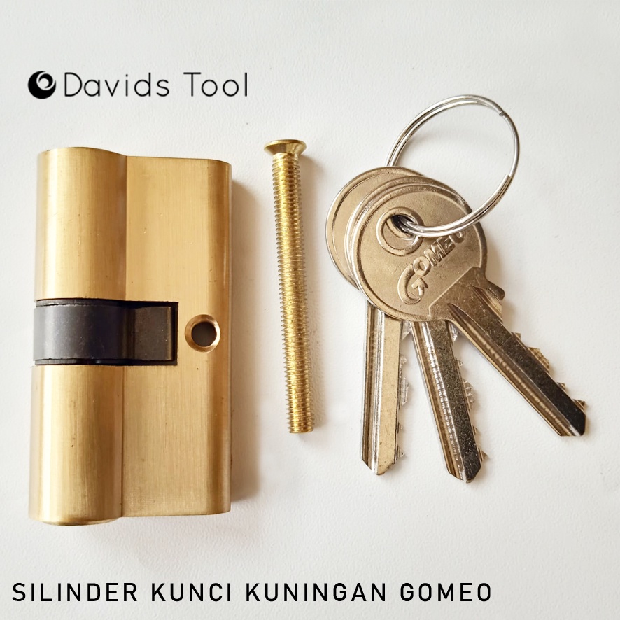 Silinder Kunci Pintu Besar Cylinder Rumah Kuningan Gomeo 60mm | Anak Kunci