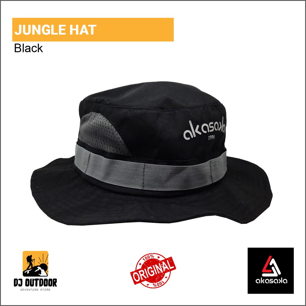 TOPI AKASAKA KOVA JUNGLE HAT GREY/BLACK