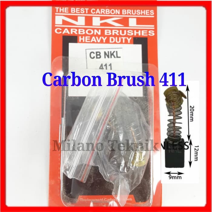 Carbon Brush 411|u mesin grinda / arang teknik