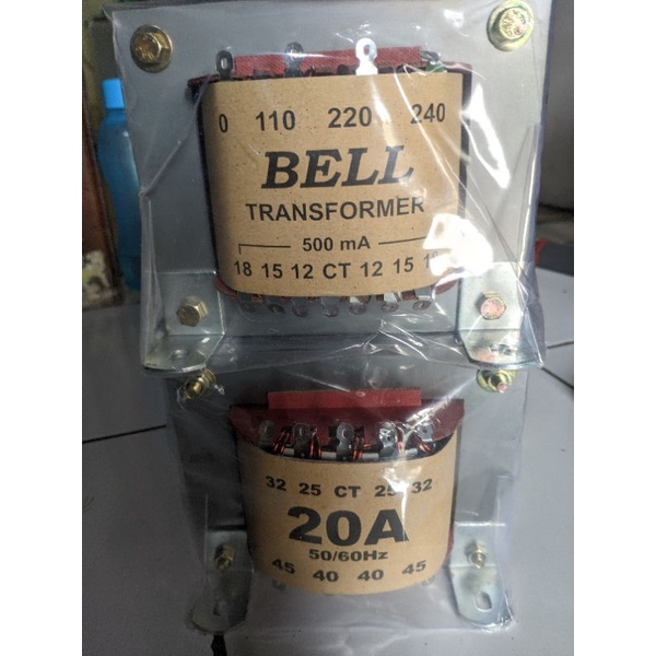 travo tembaga murni bell 20 amper ct 45