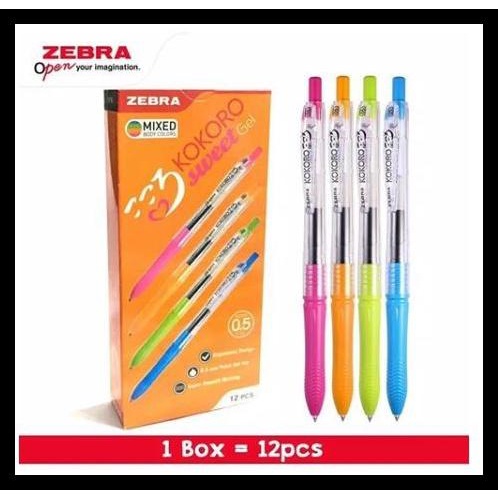 

PULPEN GEL ZEBRA KOKORO / GEL PEN KOKORO KODE 677